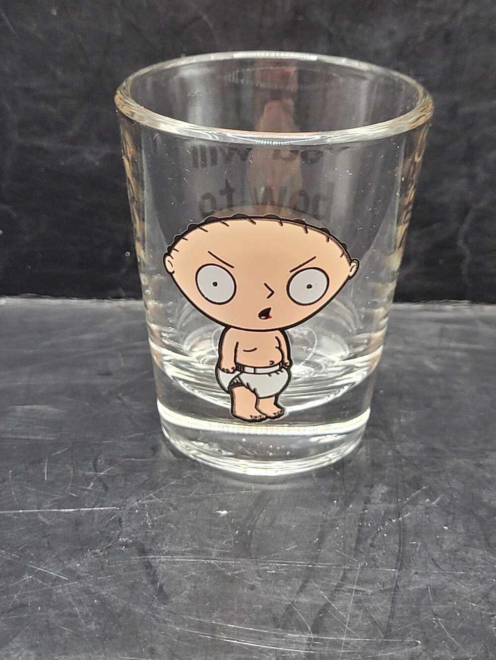 Family Guy Stewie Griffin Shot Glass You Will Bow To Me 2004 ICUP USA